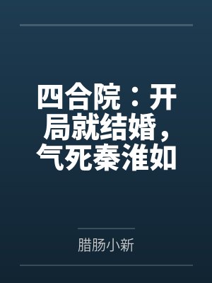 四合院:开局就结婚,气死秦淮如 四合院:开局就结婚,气死秦淮如